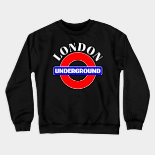 London Underground Tube Station Sign Uk Crewneck Sweatshirt